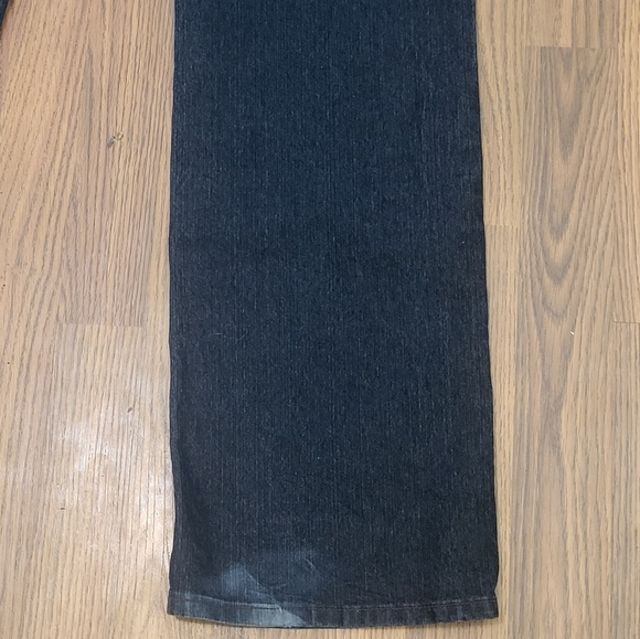 Contrast Womens Black Denim Jeans Size 15 Mid-Rise 32" Inseam Y2K Fashion B77 - Picture 9 of 10